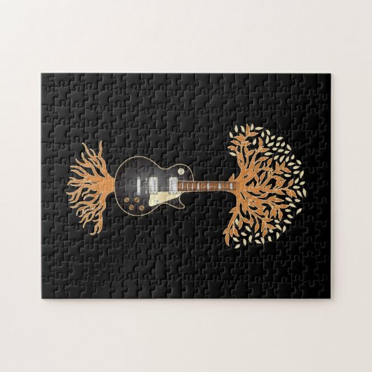 ギターギフトツリーギター ジグソーパズル (横)