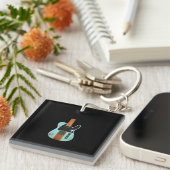 ギターギフト |エレキギカッコいいター キーホルダー (正面右)