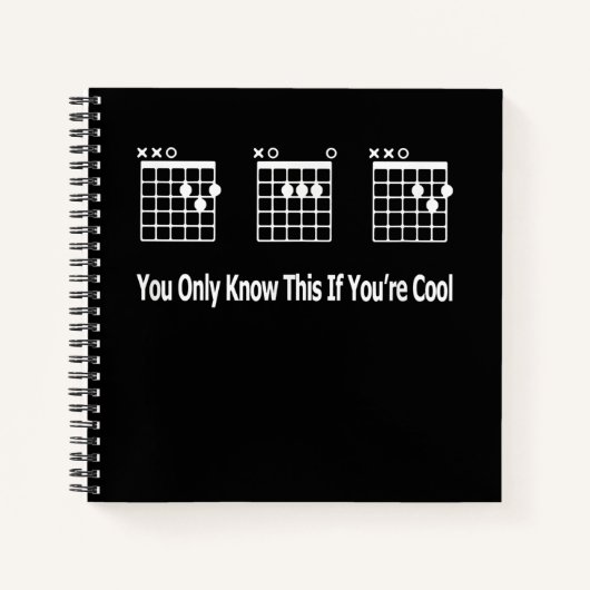 ギターギフト |パパギタータブミュージカルデザイン ノートブック (正面)