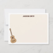 ギタークラシカルミュージカル ノートカード (正面)