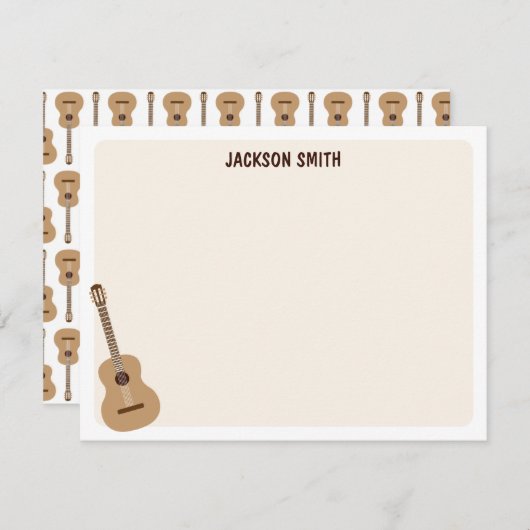 ギタークラシカルミュージカル ノートカード (正面/裏面)