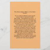 ギタークラスフライヤー両面印刷 チラシ (裏面)