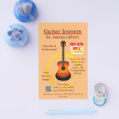 ギタークラスフライヤー両面印刷 チラシ (シングル)