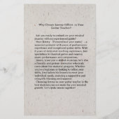 ギタークラスフライヤー両面印刷 チラシ (裏面)