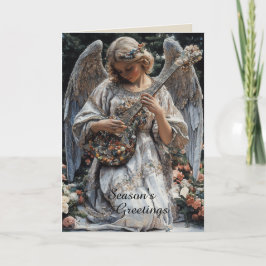 ギタークリスマスの天使 カード