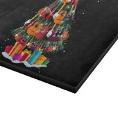 ギタークリスマスツリーおもしろい カッティングボード (角)