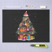 ギタークリスマスツリーおもしろい 薄葉紙 (クラフト)