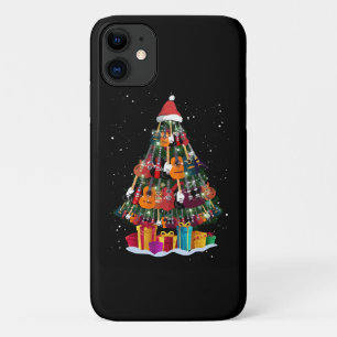 ギタークリスマスツリーおもしろい iPhone 11 ケース