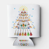 ギタークリスマスツリーメリークリスマスギター愛好家 缶クーラー (裏面)
