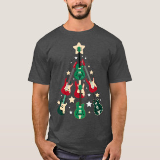 ギタークリスマスツリー Tシャツ