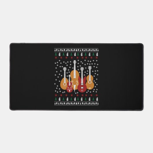 ギタークリスマス デスクマット (正面)