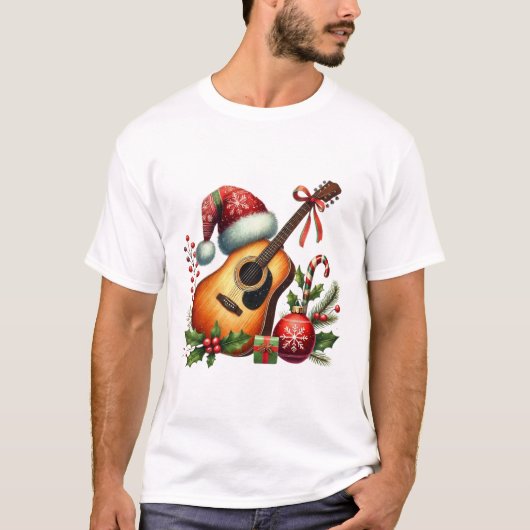 ギタークリスマス Tシャツ (正面)
