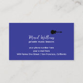 ギタークール先生用ブルーミュージック名刺 名刺 (裏面)