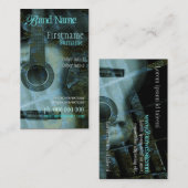 ギターグランジファンタジー縦型名刺 名刺 (正面/裏面)