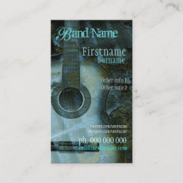 ギターグランジファンタジー縦型名刺 名刺