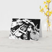 ギターグリーティングカード – 001 カード (黄色い花)