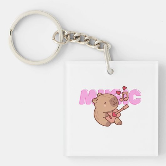 ギターケイピーチャーム キーホルダー (正面)