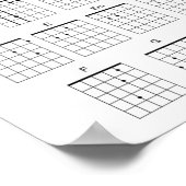 ギターコードシート ポスター (角)