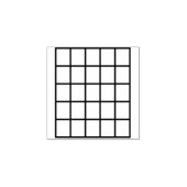 ギターコードチャートのコード図の空白のテンプレート ラバースタンプ (インプリント)