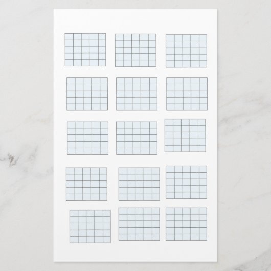 ギターコード紙 便箋 (正面)