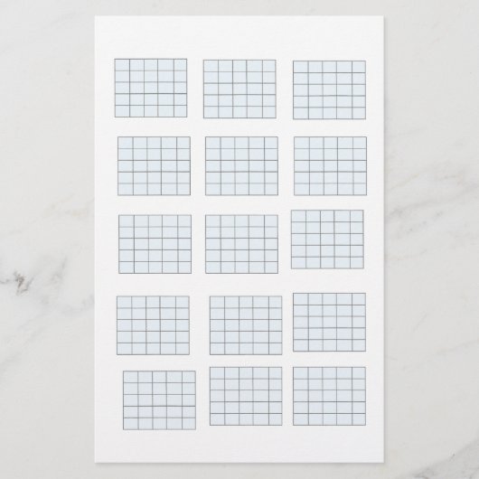 ギターコード紙 便箋 (正面)