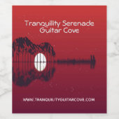 ギターコーブキーチェーン ワインラベル (シングルラベル)