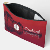 ギターコーブレッドw名前をカスタムする アクセサリーポーチ (見開き)