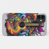 ギターサイケデリックー Case-Mate iPhoneケース (裏面(横))