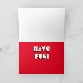 ギターサイケデリック誕生日カード カード (内部)