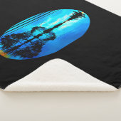 ギターサンセットスカイツリーズシティレイクリフレクション シェルパブランケット (3/4)