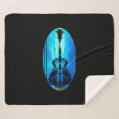 ギターサンセットスカイツリーズシティレイクリフレクション シェルパブランケット (正面(横))