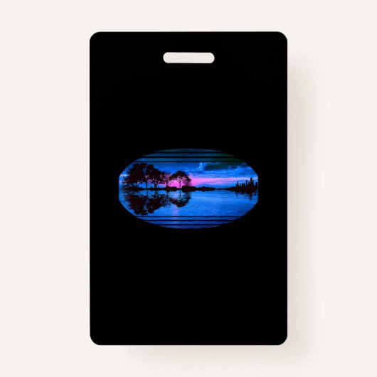 ギターサンセットスカイツリーズシティレイクリフレクション バッジ (正面)