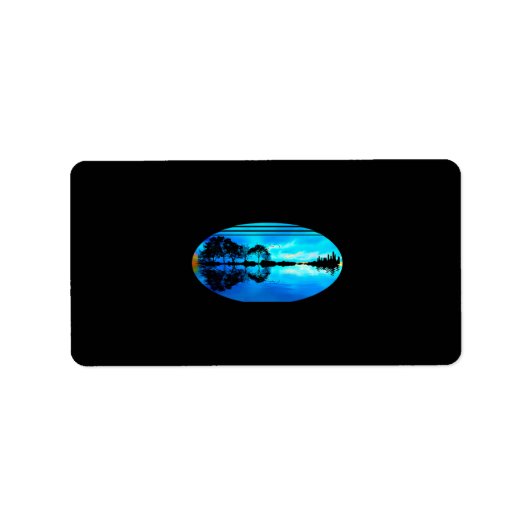 ギターサンセットスカイツリーズシティレイクリフレクション ラベル (正面)