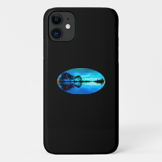 ギターサンセットスカイツリーズシティレイクリフレクション Case-Mate iPhoneケース (裏面)