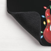 ギターサンタハットクリスマスライトBプレイヤーギタリ マウスパッド (コーナー)