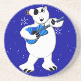 ギターサンドストーンコースターとロックンポーラーベア コースター