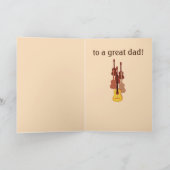 ギターサークル父の日カード カード (内部)