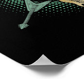 ギターシャツ。レトロスタイル、ギタリストへのギフト ポスター (角)