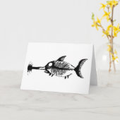 ギターシャーク化石魚 カード (黄色い花)