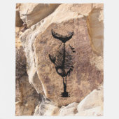 ギターシャーク フリースブランケット (正面)