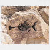 ギターシャーク フリースブランケット (正面(横))