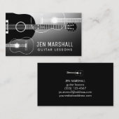 ギターシルエットデザイン 名刺 (正面/裏面)