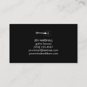 ギターシルエットデザイン 名刺 (裏面)