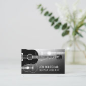 ギターシルエットデザイン 名刺 (スタンド正面)