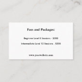 ギターシルエットミュージシャン名刺 名刺 (裏面)