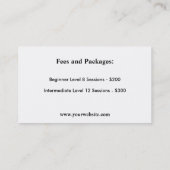 ギターシルエットミュージシャン名刺 名刺 (裏面)