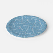 ギターシームレスパターン ペーパープレート (アングル)