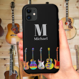 ギタースカラフルモノグラム iPhone 11 ケース