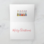 ギタースクリスマスミュージカルジャジーカラフル シーズンカード (内部)