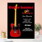 ギタースクリモダンー黒カスタマイズアクリルサイン アクリルサイン (ウェディング)